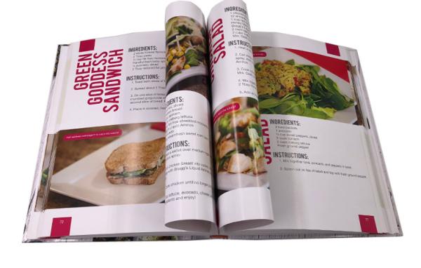 Spiral Bound Custom Cookbook Printing , Hardcover Art Book Printing