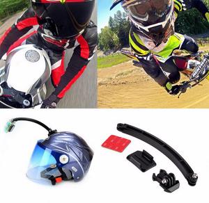 Quality GoPro Cycling Helmet Mount Accessories Set Selfie Arm Surface Base 3M VHB Sticker For GoPro 3 4S 5 Xiaomi Yi 4K SJCAM wholesale