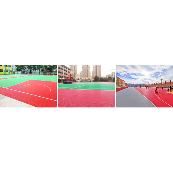 Smellless Polypropylene Interlocking Gym Floor Mats Removable