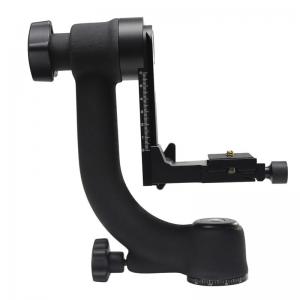China 360 Degree Panoramic Gimbal Tripod Head With Arca-Swiss Standard 1/4'' Quick Release Plate Bubble Level For Digital SLR on sale