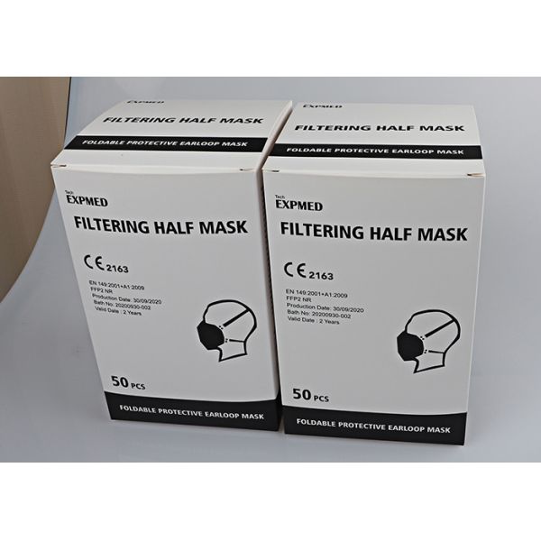 Breathable Outdoors Dust Face Mask , 3ply / 4ply Dust Mask With Filter