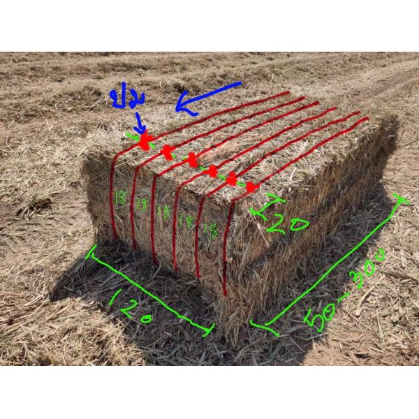 Fibrillated And UV Added Polypropylene Big Square Hay Baler Twine T110 For Agricultural Industry
