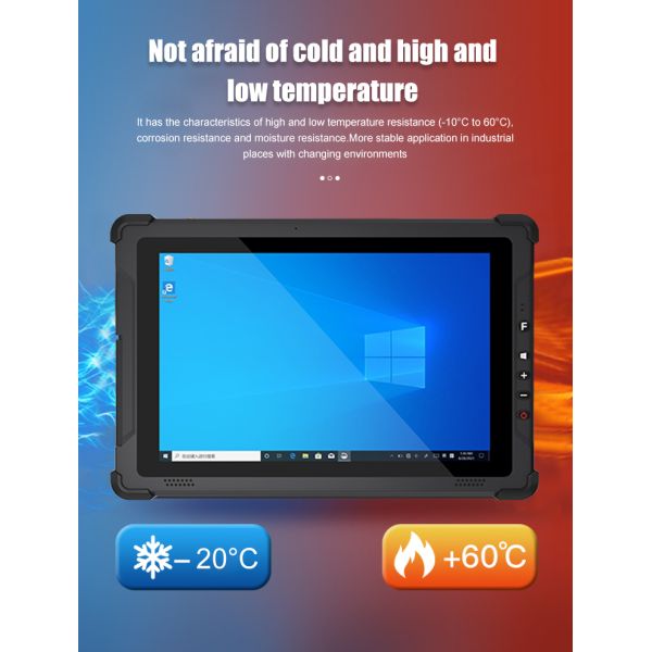 I5 I7 10 Inch Win 10 Rugged Tablet PC with 7.4V/5000mAh Capacity and Rear 8.0MP Camera