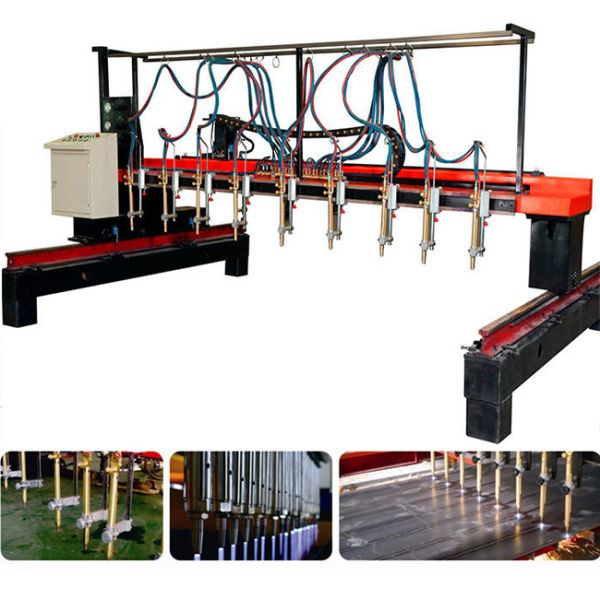 3000X14000mm Strip Gas Cutting Machine for H Beam Production line (9+1)