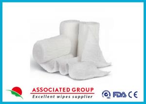 Quality Stretch Cotton Gauze Bandage Rolls , X Ray Detectable Bandages wholesale