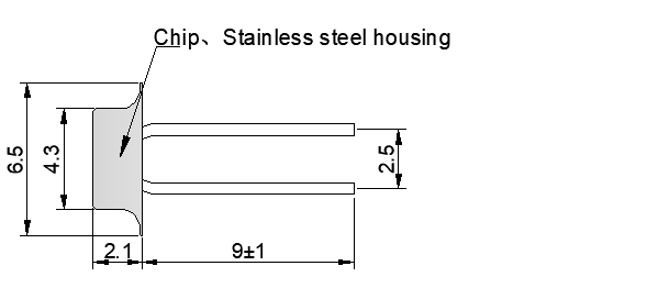 50KΩ 2.252KΩ 10KΩ Wearable Medical Temperature Sensor For Body Temperature Measurement