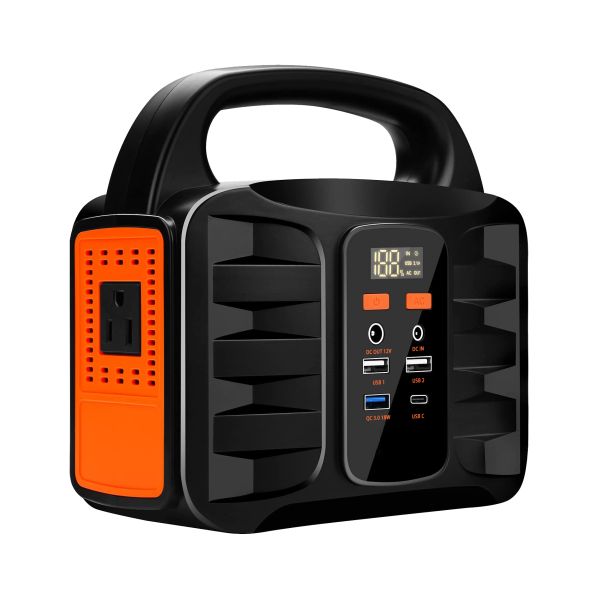 Solar Powered Portable Power Station 220v Ac Outlet 150W 50000mAh Generator Supply