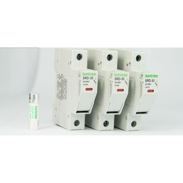 10x38 MM 16A Ceramic 1000V DC Fuse Holder For Solar PV System