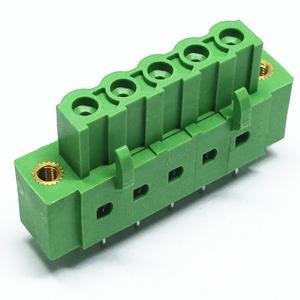 Quality 2EDGBM pluggable terminal blocks female sockets 3.81mm pitch vertical through hole with mating flange screw wholesale