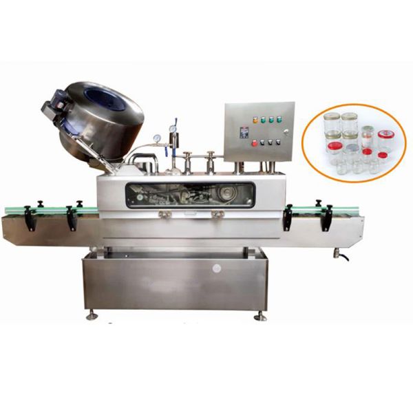 Glass Bottle Steam Vacuum Sealing Machine for Various Shapes and Specifications Ideal