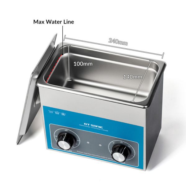 Square Eyeglass Cleaning Machine , Durable SONIC Wave Ultrasonic Cleaner