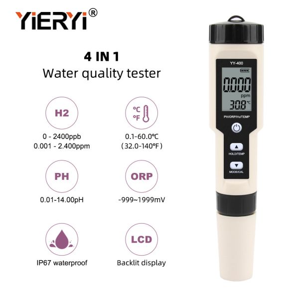 Waterproof ATC Digital PH Orp H2 Meter