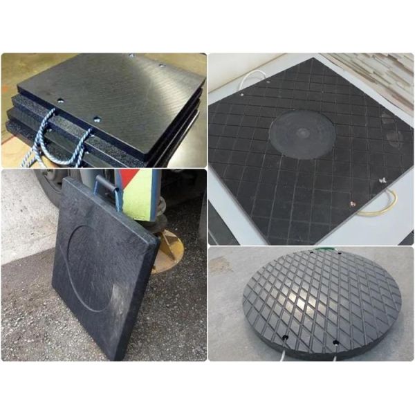 Customized Square Crane Outrigger Pads HDPE Outrigger Pads Plastic Spacer Block