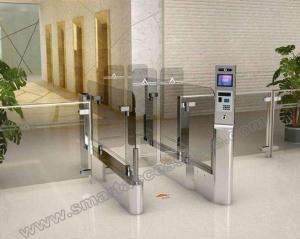 Quality Waterproof Automatic flap barrier sliding gate system with barcode identification Security Optical Access Control Gate wholesale