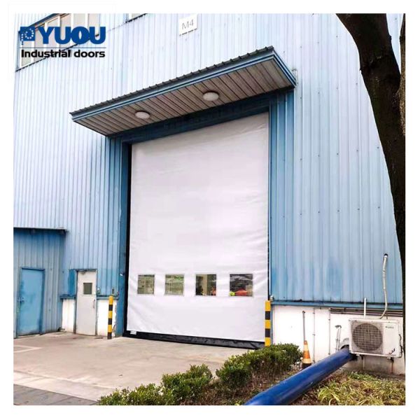 5000mm PVC High Speed Roller Shutter Door 50Hz Self Repairing