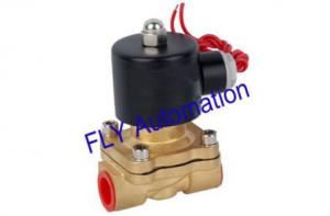 China 24VDC,110VAC 2W160-15 Round Coil 2 Way Brass Water Solenoid Valve With Customized on sale