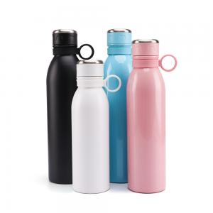 Quality Best Seller Drinkware Custom Printed Vacuum Flask Double Wall Stainless Steel Insulated Ring water bottle wholesale