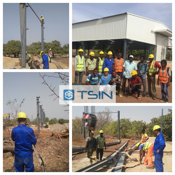 Completed steel warehouse project