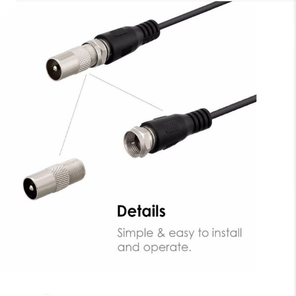 30dbi amplifier IEC F male connector for uhf vhf high gain rotate smart best outdoor mast indoor digital parabolic rotor