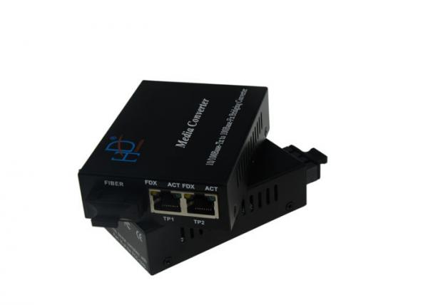 Cheap 10/100Mbps Fiber Ethernet Media Converter / Single Fiber Optic Transceiver 50Hz for sale
