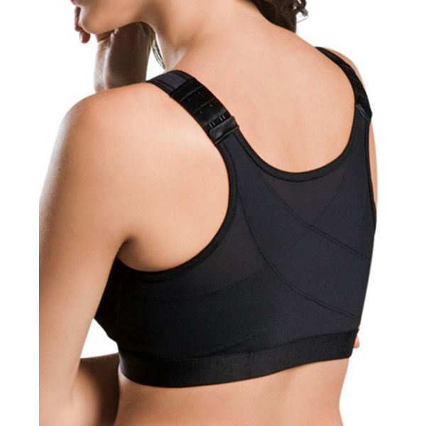 Wholesale Wireless Racerback Sport Bra Breathable Front Hook Sexy Women's Wirefree Sport yoga Bra lady sex bra underwear