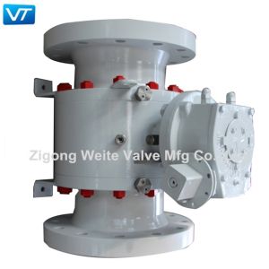 Worm Gear Operated Oil Pipeline Valves A105 Trunnion Mounted