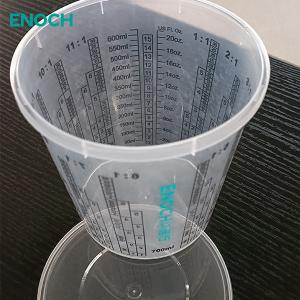 Quality 1/2 Pint Plastic Large Paint Mixing Cups 4 To 1 Ratio For Water Base Paint Mixing System wholesale