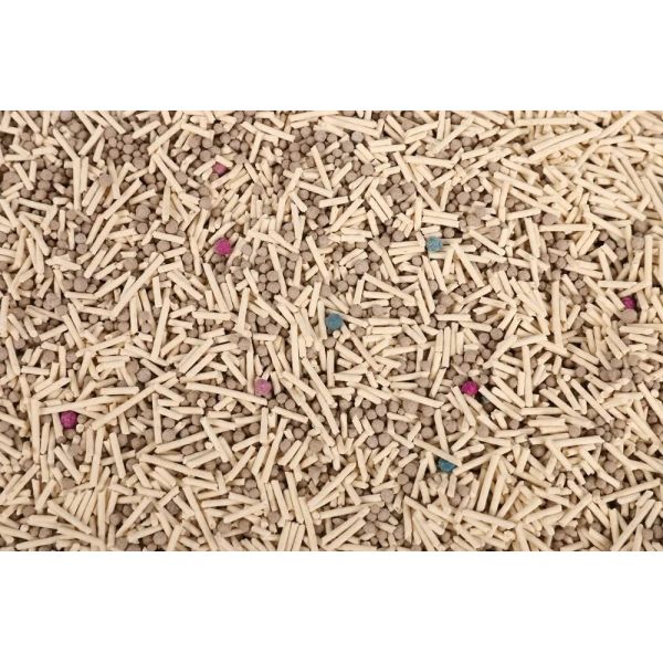 Red Pink Blue Green Grey Bentonite Tofu Litter Mixed Cat Litter