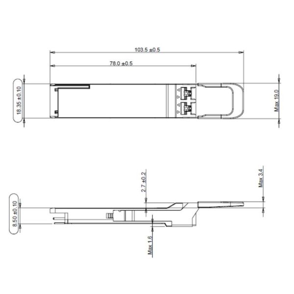 T TB2FNS H00 Optical Transceiver Module NEW Network Module Socket Panel Module Tool