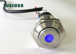 China 16mm Dot Type Push Button Switch LED Illuminated , LED Latching Push Button Switch on sale