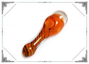 Quality Heavy Inside Out Gold Fume Aqua Glass Smoking Pipe Glass Spoon Honeycomb Pipe wholesale