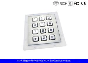 Quality 3×4 Matrix Metal Numeric Keypad 12 Backlit SS Keys Panel Mount wholesale