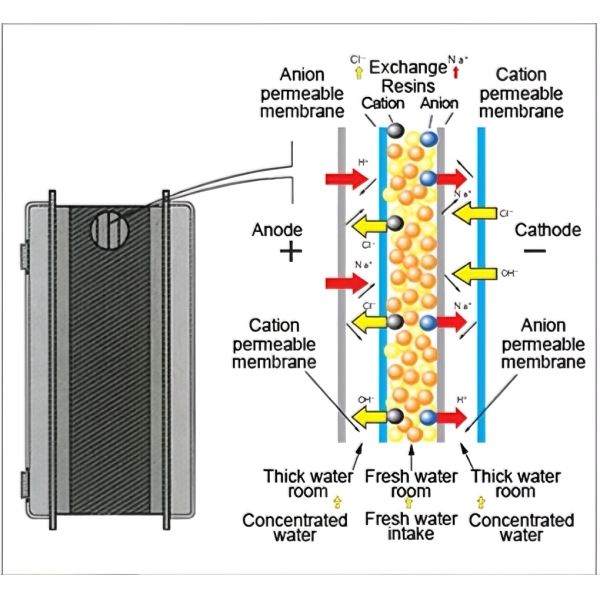 2T/H Ultrapure Water Purification System With EDI Technology
