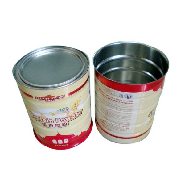 ISO9001 Cooking Oil Tin Can CMYK 5L Round Tin Containers