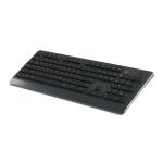 USB Plastic Keyboard With Fingerprint Reader Function Keys Multimedia Keys And