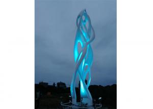 China Large Stainless Steel City Outdoor Lighting Sculpture for Urban Landscape on sale