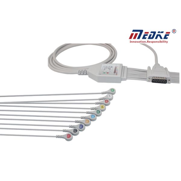 Banana 4.0 Ecg2350 ECG1250A Nihon Kohden EKG Machine Cable