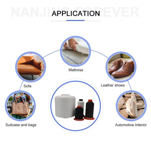 Low Shrinkage Nylon Filament Yarn 150D/3 High Waterproof Property