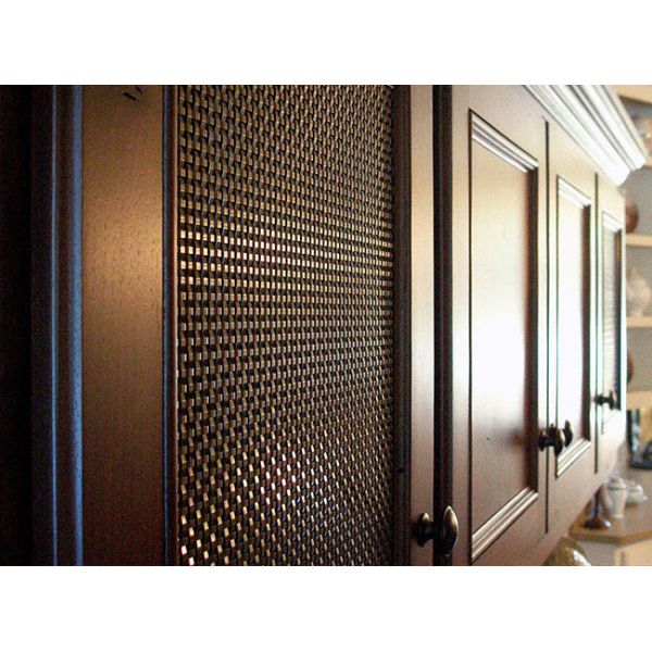 Architectural decorative rigid mesh for cabinet door decoration mesh