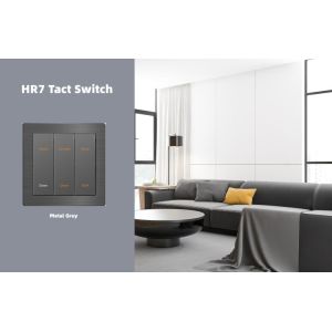 Quality Aluminum 12V Electrical Smart Switch RS485 Push Button Wall Switch wholesale