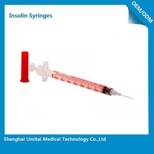 China Red Orange Insulin Pen Needles 4mm For Diabetes Patients Self Management on sale