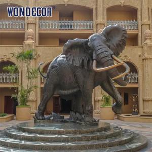 Quality Square Custom Bronze Sculpture Cast Bronze Elephant Statue 230cm wholesale