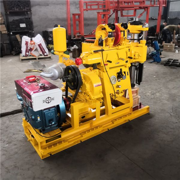 Hydraulic Diesel Small Portable Water Well Drilling Rig / Soil Investigation Drilling Equipment