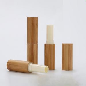China 3g 5g Wholesale Eco Friendly Bamboo Lip Balm Tube For Cosmetic Empty Lipstick Containers Lip Balm Stick Container on sale