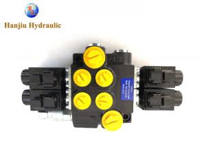 China 2 Bank Hydraulic Solenoid Control Valve 13gpm 24 Volt Dc Manual Directional Control Valves Control Solenoid Valve on sale