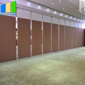 Quality Mdf Folding Door Movable Dividing Vip Room Divider Soundproof Folding Partition Walls With Track For Hotel wholesale
