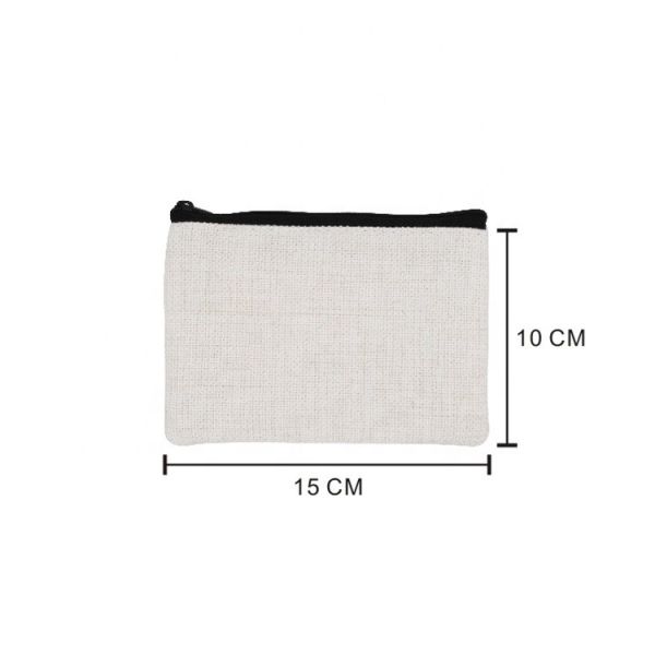 Mini Linen Sublimation Coin Purse Penny Bag 10X15CM Blanks Hand Purse