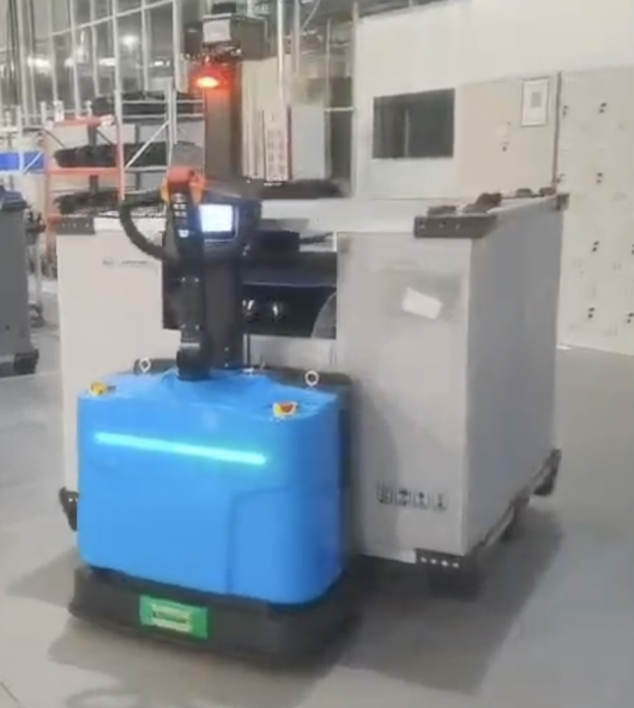 Factory Automated Navigation Vehicle With Automatic Charging 1500kg Load Capacity 24-Hour Endurance