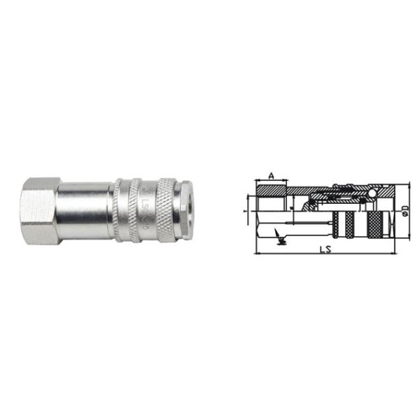 ISO 6150B Standard Pneumatic Quick Connect Coupling LSQ-310 CEJN 310 Type