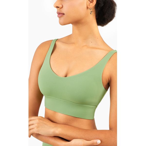 Fashion 2021 Solid Color Deep V Gather Yoga Underwear Fitness Vest Womens Activewear Sport Yoga Bra women top vest